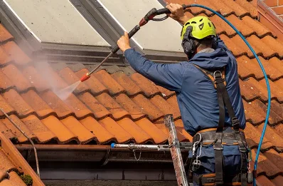 Démoussage et hydrofuge de toiture à Moulézan